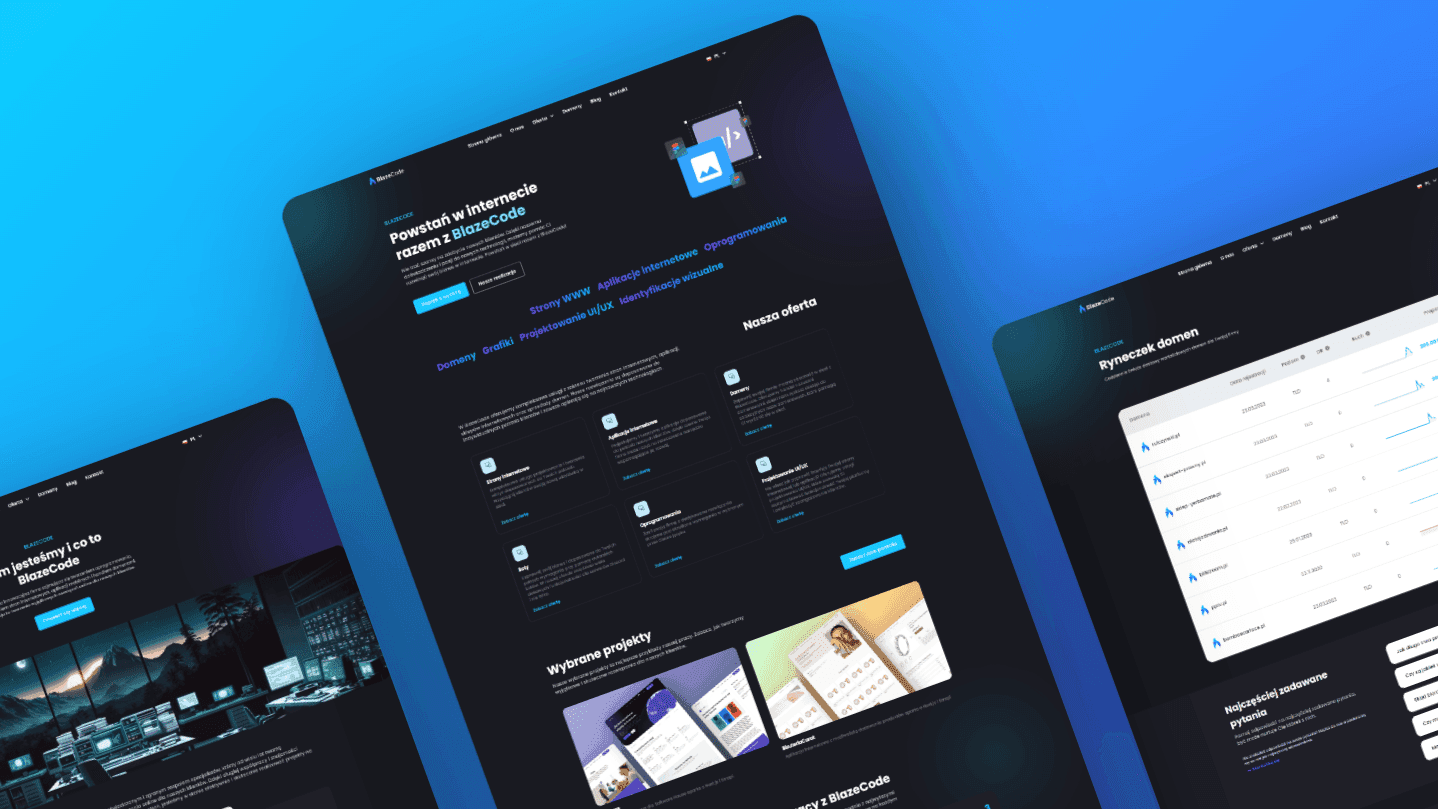 Aplikacje internetowe | BlazeCode